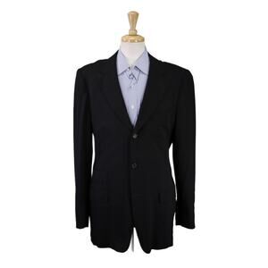 Gucci Tom Ford Era Mens Black Wool Blazer Jacket Flawed 40L
